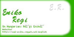 eniko regi business card